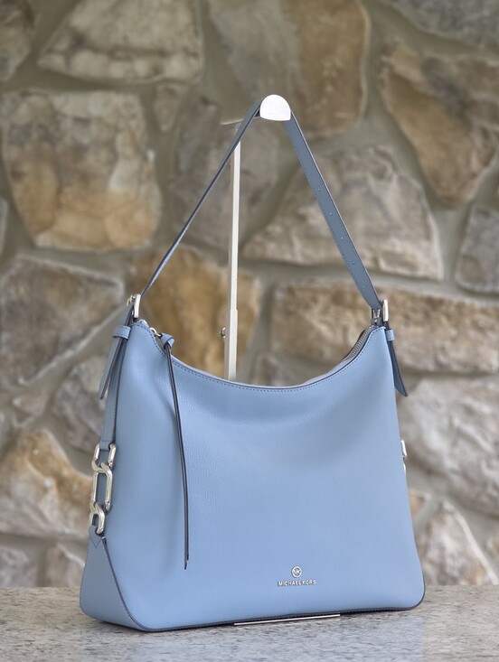 Michael Kors Handbags - Michael Kors Laney Large Blue Hobo Shoulder Bag